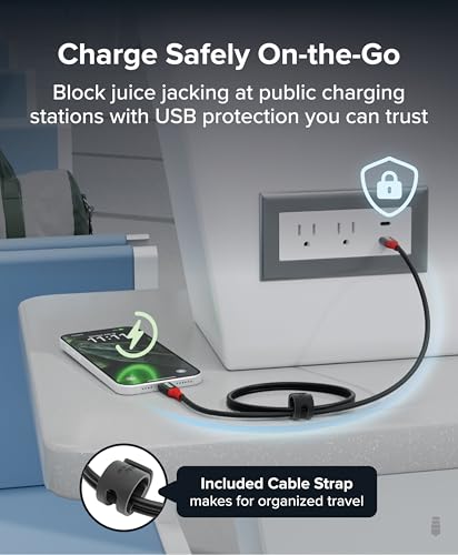 Plugable USB C to USB C Cable, Data Blocker Charge Only Cable (1m/3.3ft): 240W Safe Fast Charging for MacBook, iPhone 15/16, Galaxy S24, Steam Deck, and More USBC Devices (USBC-CC1M) - Image 3