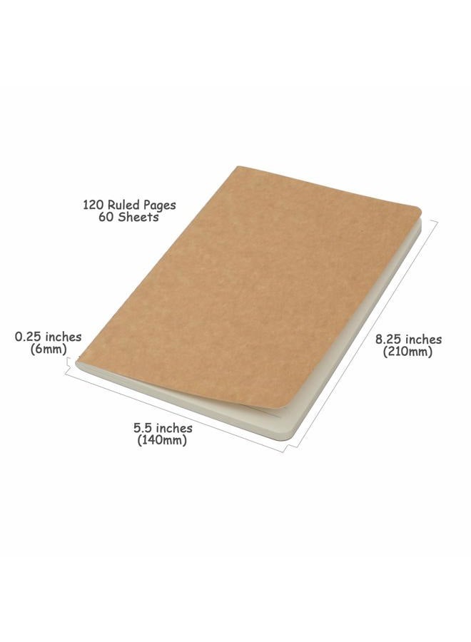 TWONE Travel Journal Set With 3 Notebook Journals Rounded corners 120 Pages - Image 4