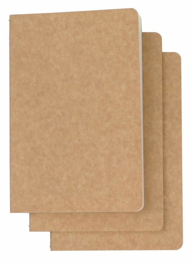 TWONE Travel Journal Set With 3 Notebook Journals Rounded corners 120 Pages - Image 1
