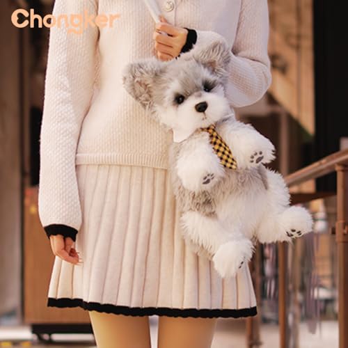 Chongker Dog Shaped Backpack, Handmade Realistic Stuffed Animals Backpack, Cute Dog Plush Bag - Image 4