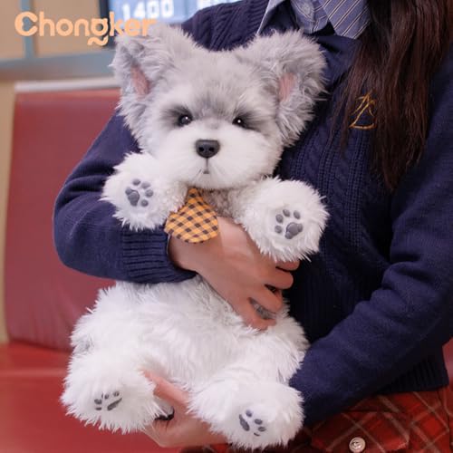 Chongker Dog Shaped Backpack, Handmade Realistic Stuffed Animals Backpack, Cute Dog Plush Bag - Image 3