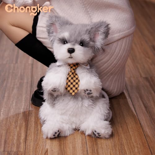 Chongker Dog Shaped Backpack, Handmade Realistic Stuffed Animals Backpack, Cute Dog Plush Bag - Image 5
