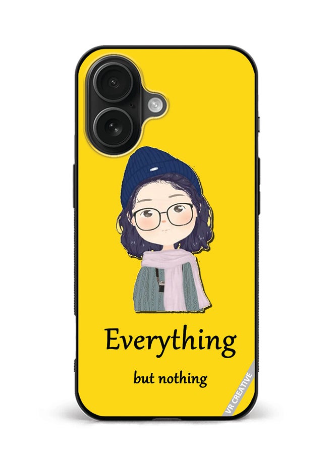 Protective Case Cover For Apple iPhone 16 Everything But Nothing Design Multicolour