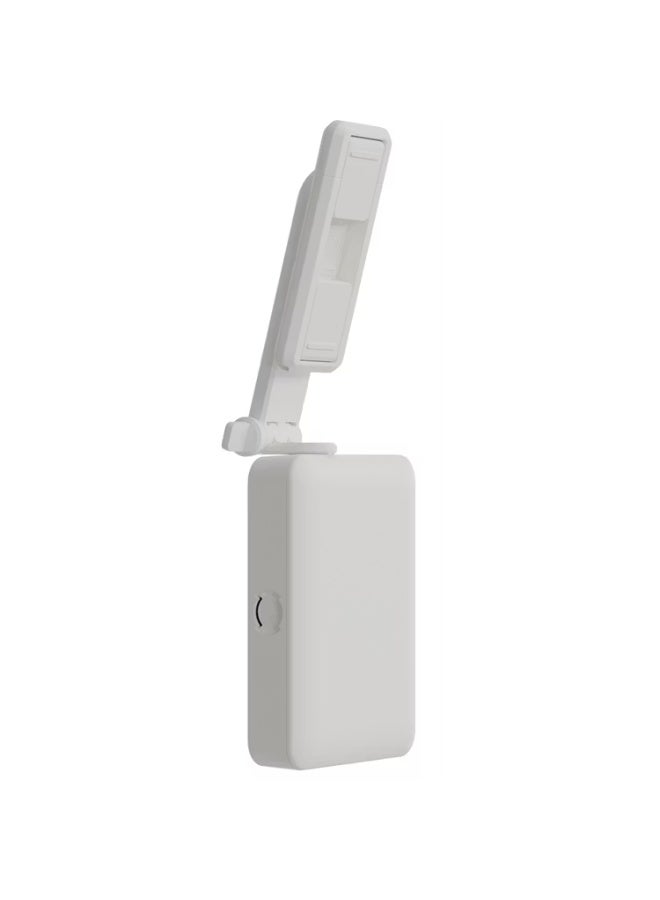 porodo Blue Porodo Lifestyle 3-in 1 Bluetooth Selfi Stick with Detachable Fill Light & Stand, 360° Rotation, Extendable Arm, 12 Hours Working Time - White - Image 4