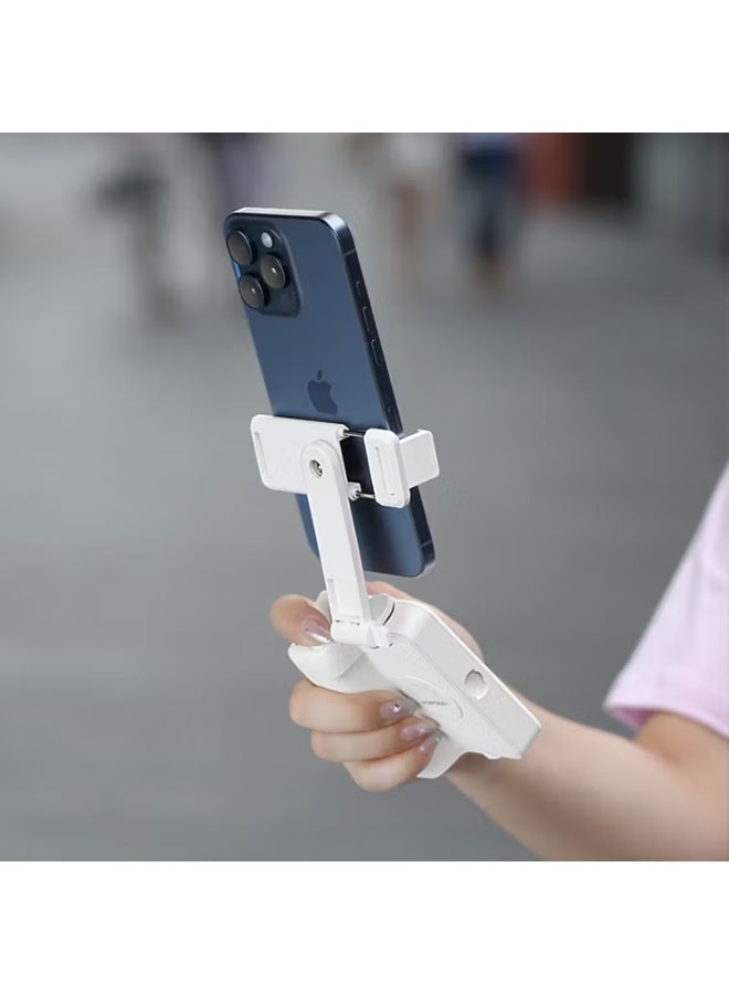 porodo Blue Porodo Lifestyle 3-in 1 Bluetooth Selfi Stick with Detachable Fill Light & Stand, 360° Rotation, Extendable Arm, 12 Hours Working Time - White - Image 3