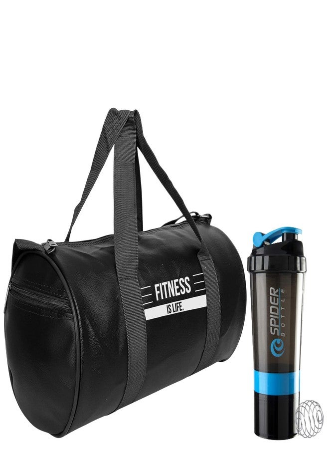 COOL INDIANS Premium Fitness Bag for Gym with Gym Shaker for Boys & Girls. Durable Gym Shaker with BPA-Free, Easy to Mix, and Portable. (Blue) - Image 1