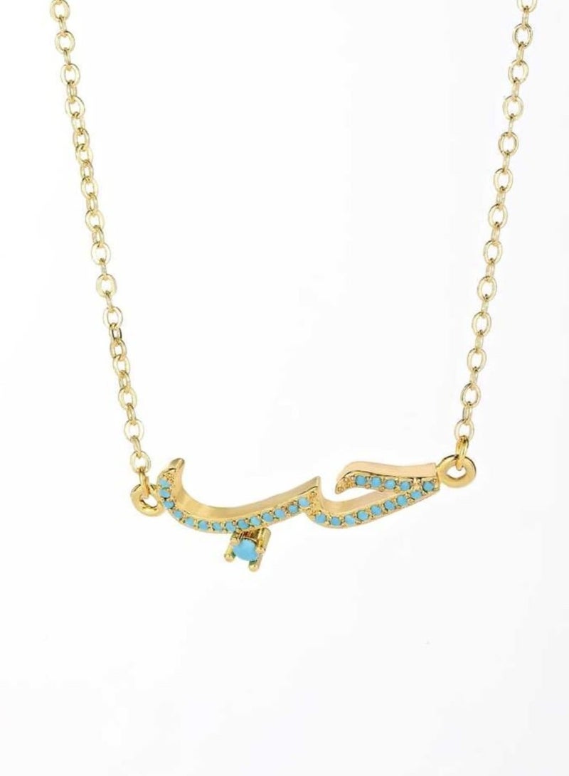 YUCCA Rhinestone Necklace with a Distinctive Love Phrase Design and Decorated with Shiny Stones - Image 4
