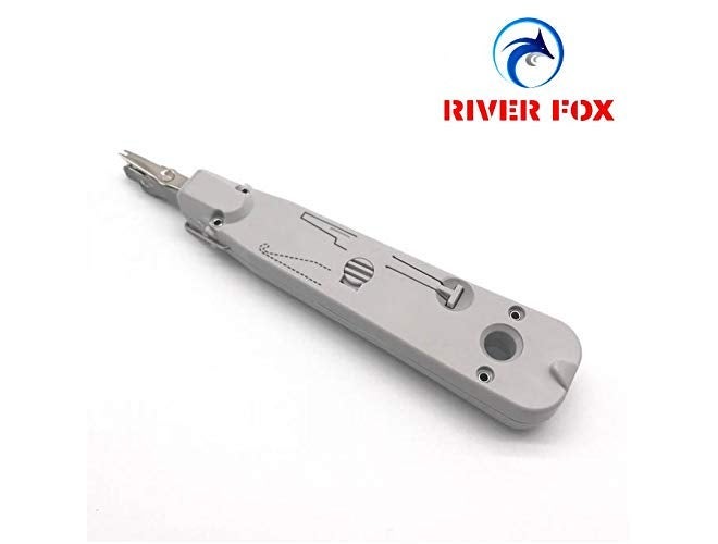 RIVER FOX أداة ثقب لوحة توصيل كابل الهاتف الاحترافية KD-1 لشبكة الإيثرنت CAT5 CAT6 وحدة كرون بزاوية 45 درجة - Image 5