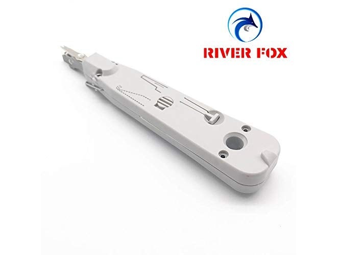 RIVER FOX أداة ثقب لوحة توصيل كابل الهاتف الاحترافية KD-1 لشبكة الإيثرنت CAT5 CAT6 وحدة كرون بزاوية 45 درجة - Image 2