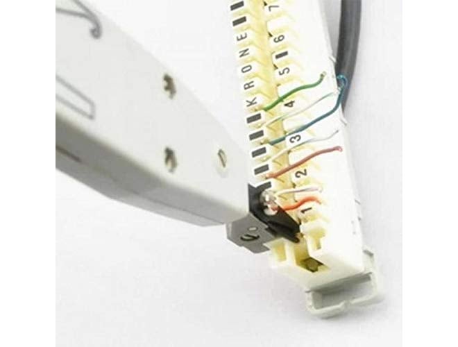 RIVER FOX أداة ثقب لوحة توصيل كابل الهاتف الاحترافية KD-1 لشبكة الإيثرنت CAT5 CAT6 وحدة كرون بزاوية 45 درجة - Image 4