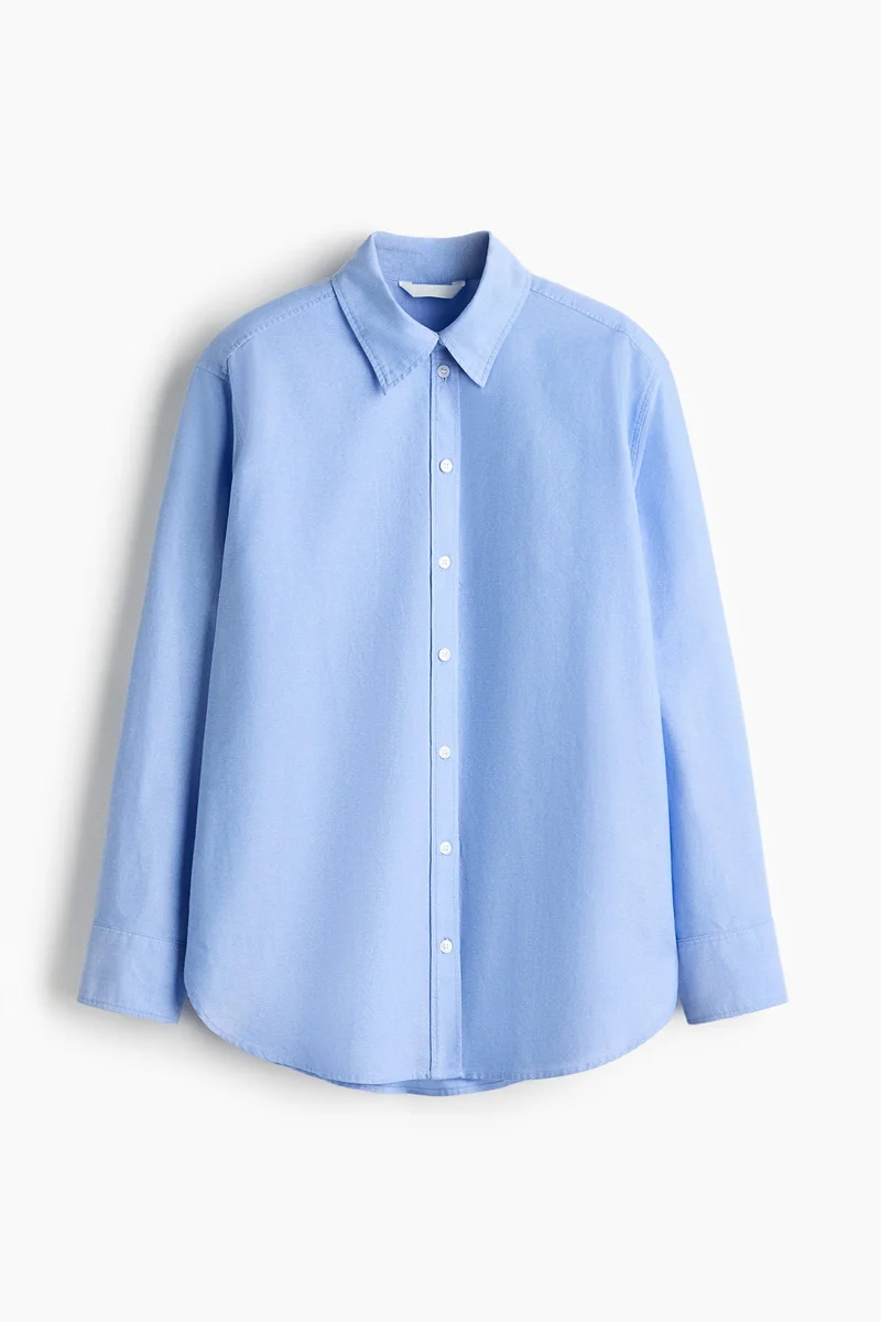 اتش اند ام قميص أكسفورد فضفاض