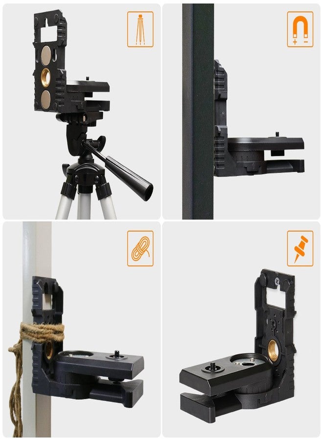 Huepar Laser Level L-shape Laser Level Adapter - Huepar Magnetic Pivoting Base for Wall & Ceiling Mount, alternative to a standard 1/4" and 5/8" thread - Image 4