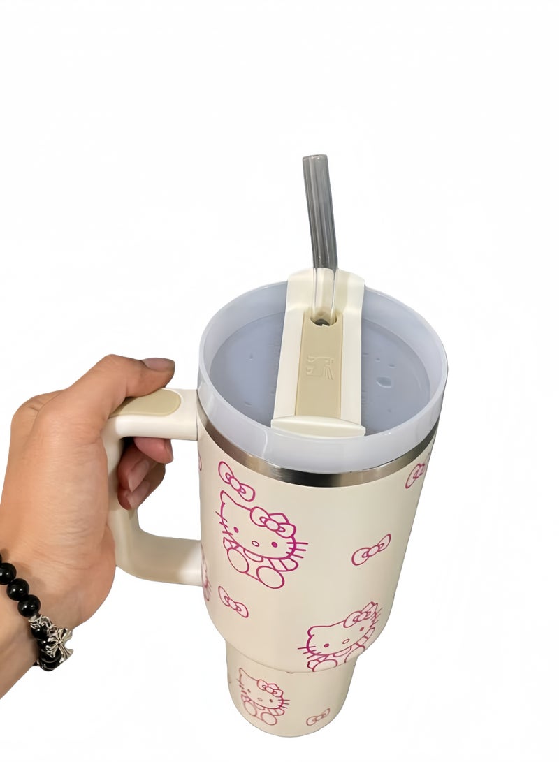 Stanley Quencher H2.0 FlowState Vacuum Stainless Steel Water Bottle with Lid and Straw, BPA-Free, 40oz - Image 4