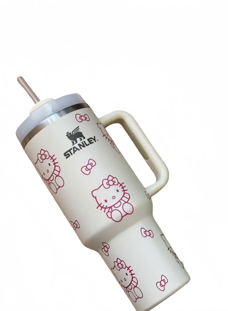 Stanley Quencher H2.0 FlowState Vacuum Stainless Steel Water Bottle with Lid and Straw, BPA-Free, 40oz - Image 5