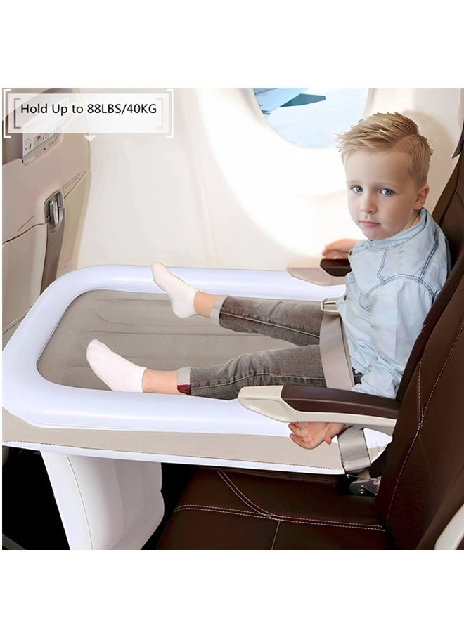Beauenty Airplane Bed for Toddler,Inflatable Toddler Car Travel Bed,Airplane Footrest Seat Extender for Kids,Infant Airplane Bed Included Inflatable Travel Bed, Manual Inflatable Pump, Travel Bag  - Image 4