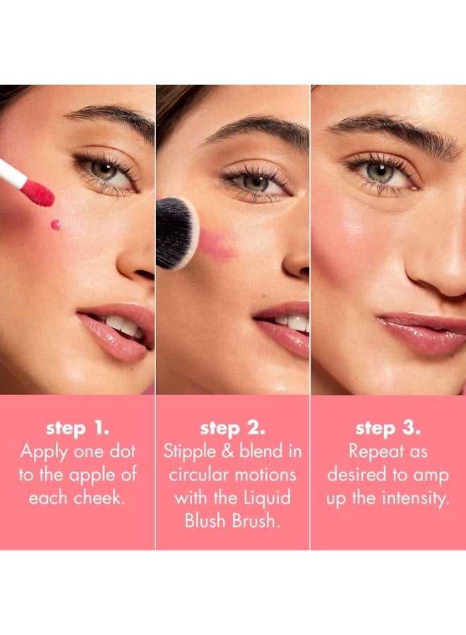 إلف إيلف كامو بلاش سائل بلون غباري وردي | أحمر خدود سائل عالي الصبغة وثابت يمنح لمسة ناعمة ومشرقة | نباتي وخالٍ من القسوة - Image 4