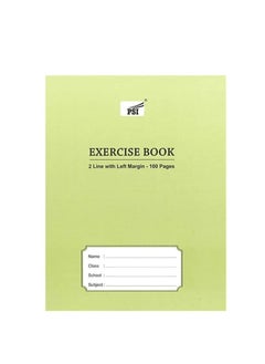 Psi Two Line Exercise Book, 100 Pages Green  - Image 2