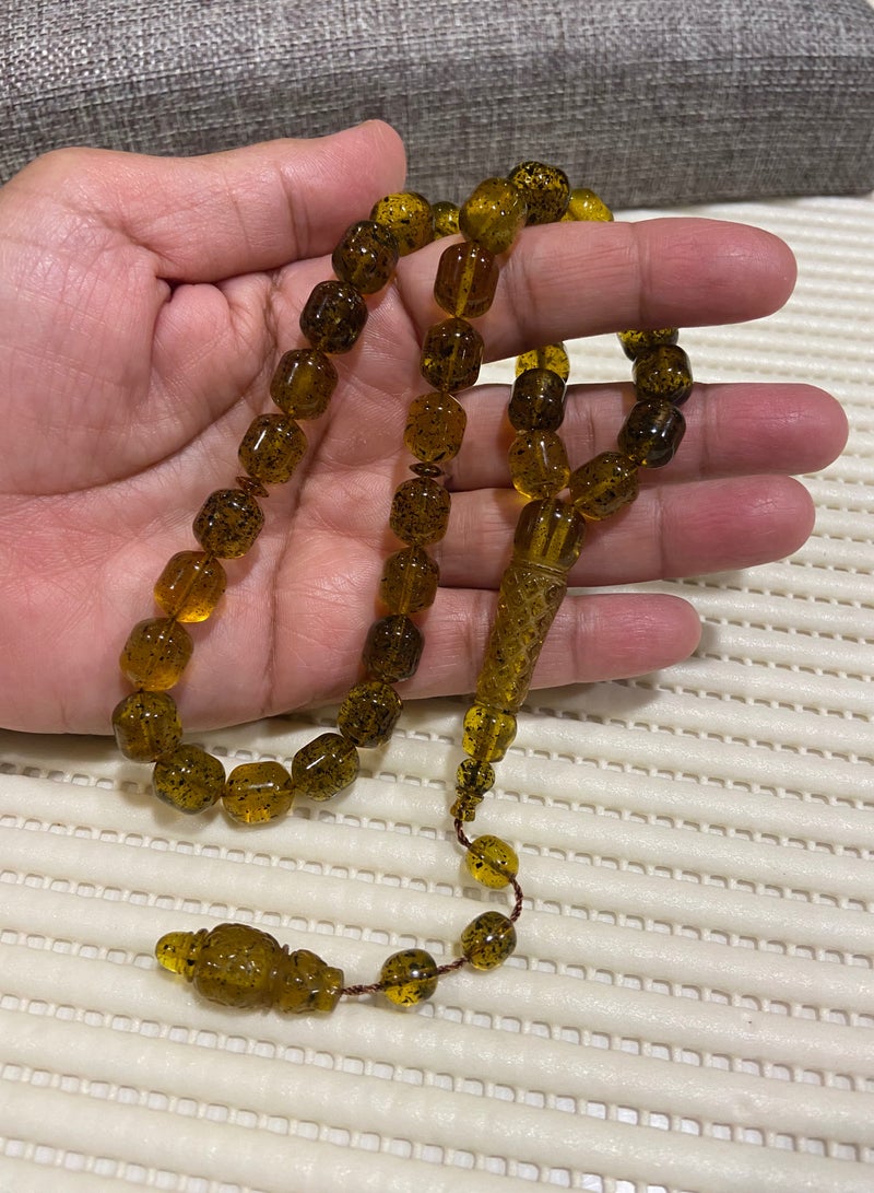 Faturan Prayer Beads for Men 33 Beads Size Ten Millimeters by Eleven Point Five Millimeters - Image 1