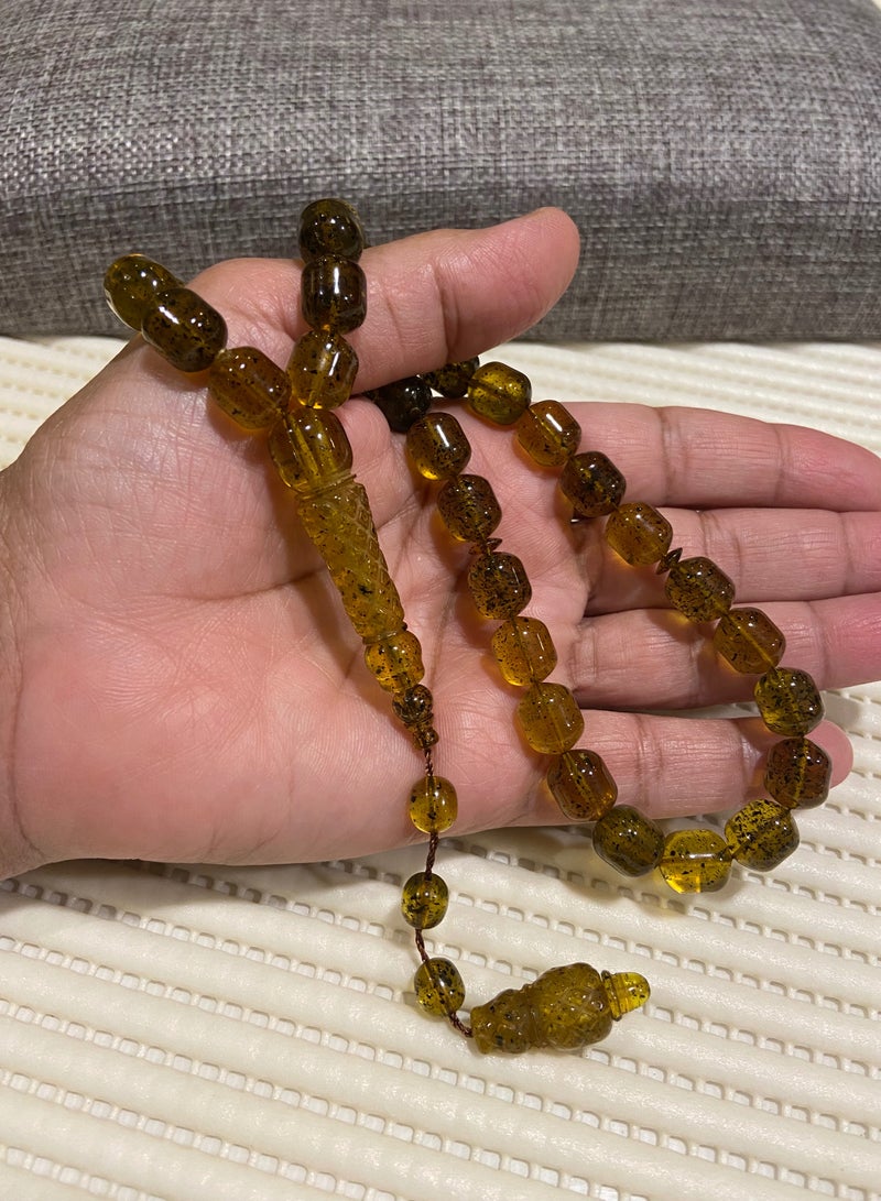Faturan Prayer Beads for Men 33 Beads Size Ten Millimeters by Eleven Point Five Millimeters - Image 5