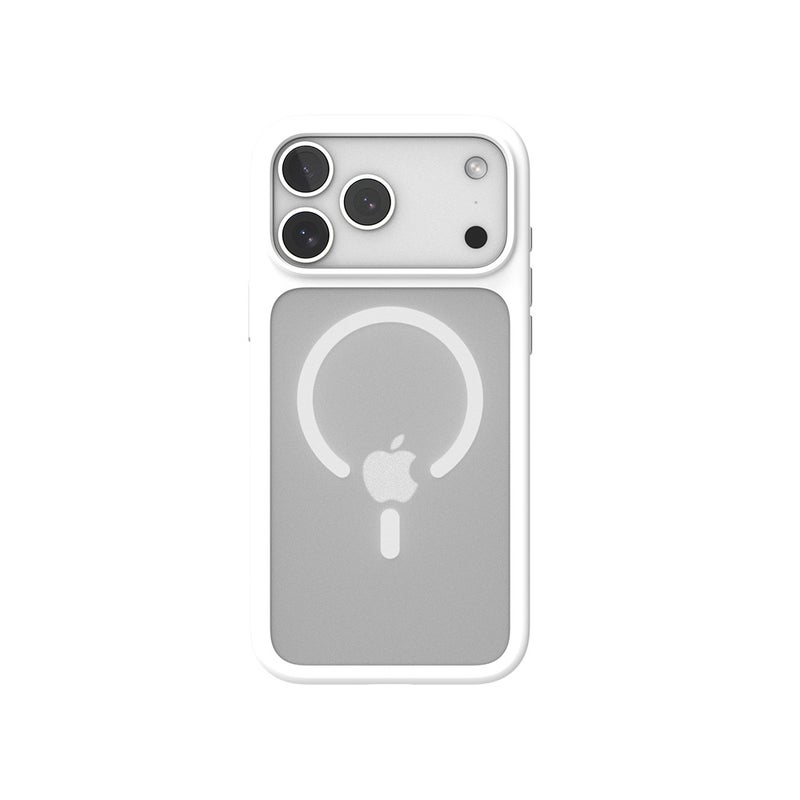 AURORA POWER SUPPORT IPHONE 17 PRO MAX SOLID WHITE AIR MAG FROST WITH CAMERA BUTTON - Image 1