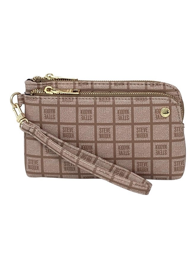 STEVE MADDEN Btrell Wristlet (Brown) - Image 1