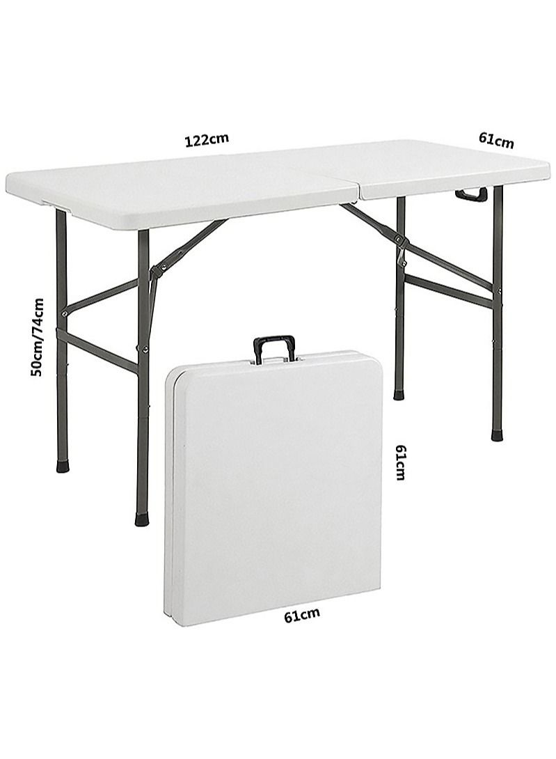 إيه جي دي طاولة طعام قابلة للطي، للاستخدام الداخلي والخارجي للتخييم والنزهات والحديقة 73x60x120 سم - Image 4