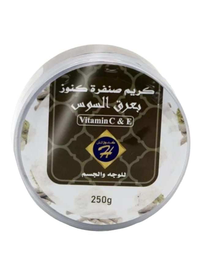 كنوز اتش كريم صنفرة بعرق السوس 250 جم - Image 2