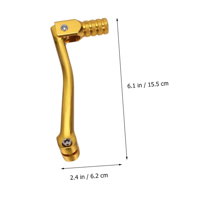 Precision CNC Aluminum Folding Gear Lever Gold 15.5X6.5CM For ATV Dirt Bike Replacement - Image 3