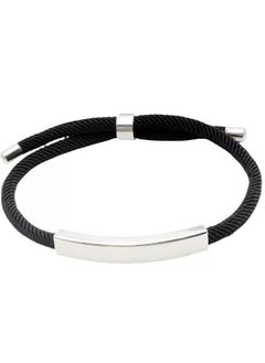 Generic 2 Pieces Stainless Steel Braided Rope Bracelet Ideal as Gift for Couples Men Women  - Image 3