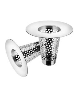 Generic 2PCS Kitchen Sink Strainer Stopper Bathroom Sink Drain Strainers, 1" Small Conical Premium Stainless Steel Porous Hair Catcher, Drainer Filter, Fit for 1.20"-1.60", Depth Than 1.60" Drain Hole  - Image 1