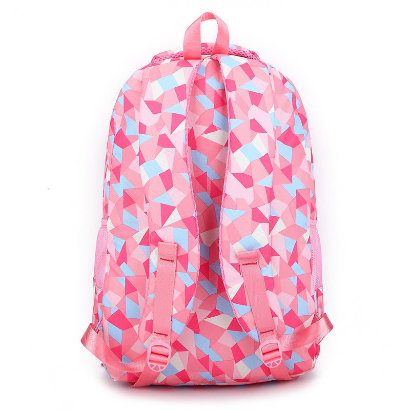 Girls Backpack Lightweight Grade 6 Schoolbag Purple  - Image 4