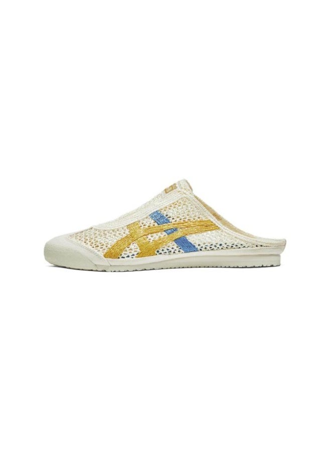 Onitsuka Tiger MEXICO 66 SABOT Summer Casual Slide Sandals - Beige/Yellow/Blue - Image 3