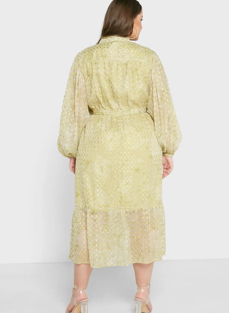 River Island Plus Frill Hem Dress