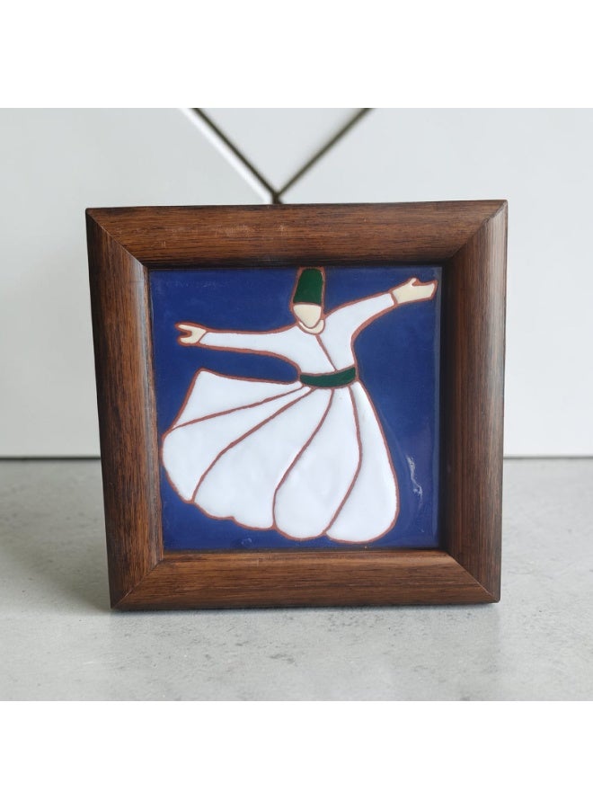 A ceramic and pottery frame - a unique decorative piece with a modern and distinctive touch - size 14*14