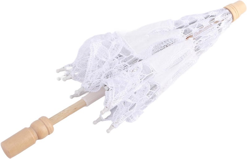 Daily repeated use trusted quality Mini Lace Umbrella Wedding Bridal Parasol, Elegant Embroidery Sun Umbrella for Photography Prop, Compact Handheld Lace Parasol with Wooden Handle for Girls Party Decor Trendy economical quality Labor saving optimized design Fade proof Practical build Tiered purchase options Affordable trusted craftsmanship Wet anti slip Home & light industrial compatible Experience optimized build Multi usage Economical upgraded quality Trendy natural tone options Narrow & wide space compatible Nationwide delivery Fast & slow shipment compatible Transit damage prevent build All-round well-engineered practical build Organized shipment arrange Foldable Global flexible assemble picks Wear resistant Coast & inland available Affordable fast purchase options Comfort grip - Image 3