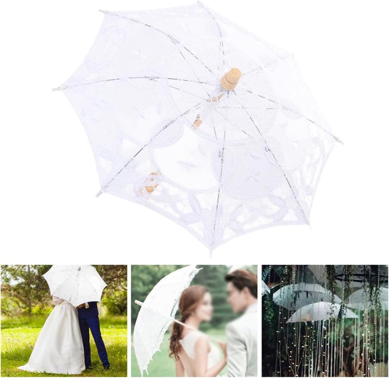 Daily repeated use trusted quality Mini Lace Umbrella Wedding Bridal Parasol, Elegant Embroidery Sun Umbrella for Photography Prop, Compact Handheld Lace Parasol with Wooden Handle for Girls Party Decor Trendy economical quality Labor saving optimized design Fade proof Practical build Tiered purchase options Affordable trusted craftsmanship Wet anti slip Home & light industrial compatible Experience optimized build Multi usage Economical upgraded quality Trendy natural tone options Narrow & wide space compatible Nationwide delivery Fast & slow shipment compatible Transit damage prevent build All-round well-engineered practical build Organized shipment arrange Foldable Global flexible assemble picks Wear resistant Coast & inland available Affordable fast purchase options Comfort grip - Image 4