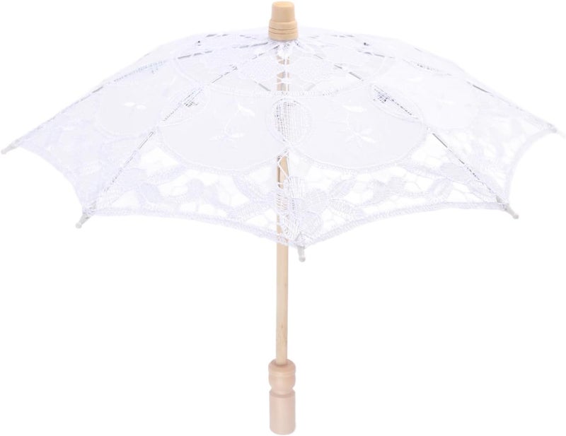 Daily repeated use trusted quality Mini Lace Umbrella Wedding Bridal Parasol, Elegant Embroidery Sun Umbrella for Photography Prop, Compact Handheld Lace Parasol with Wooden Handle for Girls Party Decor Trendy economical quality Labor saving optimized design Fade proof Practical build Tiered purchase options Affordable trusted craftsmanship Wet anti slip Home & light industrial compatible Experience optimized build Multi usage Economical upgraded quality Trendy natural tone options Narrow & wide space compatible Nationwide delivery Fast & slow shipment compatible Transit damage prevent build All-round well-engineered practical build Organized shipment arrange Foldable Global flexible assemble picks Wear resistant Coast & inland available Affordable fast purchase options Comfort grip - Image 1