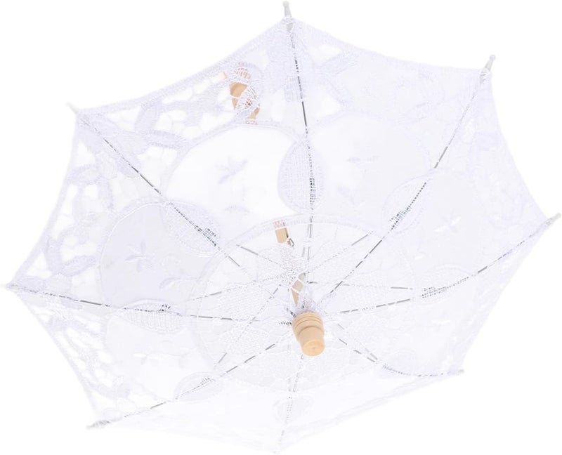 Daily repeated use trusted quality Mini Lace Umbrella Wedding Bridal Parasol, Elegant Embroidery Sun Umbrella for Photography Prop, Compact Handheld Lace Parasol with Wooden Handle for Girls Party Decor Trendy economical quality Labor saving optimized design Fade proof Practical build Tiered purchase options Affordable trusted craftsmanship Wet anti slip Home & light industrial compatible Experience optimized build Multi usage Economical upgraded quality Trendy natural tone options Narrow & wide space compatible Nationwide delivery Fast & slow shipment compatible Transit damage prevent build All-round well-engineered practical build Organized shipment arrange Foldable Global flexible assemble picks Wear resistant Coast & inland available Affordable fast purchase options Comfort grip - Image 2