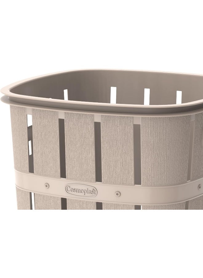 Cosmoplast - 33L Cedargrain Laundry Bin - Image 1