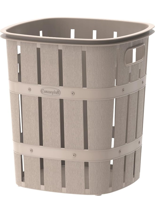 Cosmoplast - 33L Cedargrain Laundry Bin - Image 1