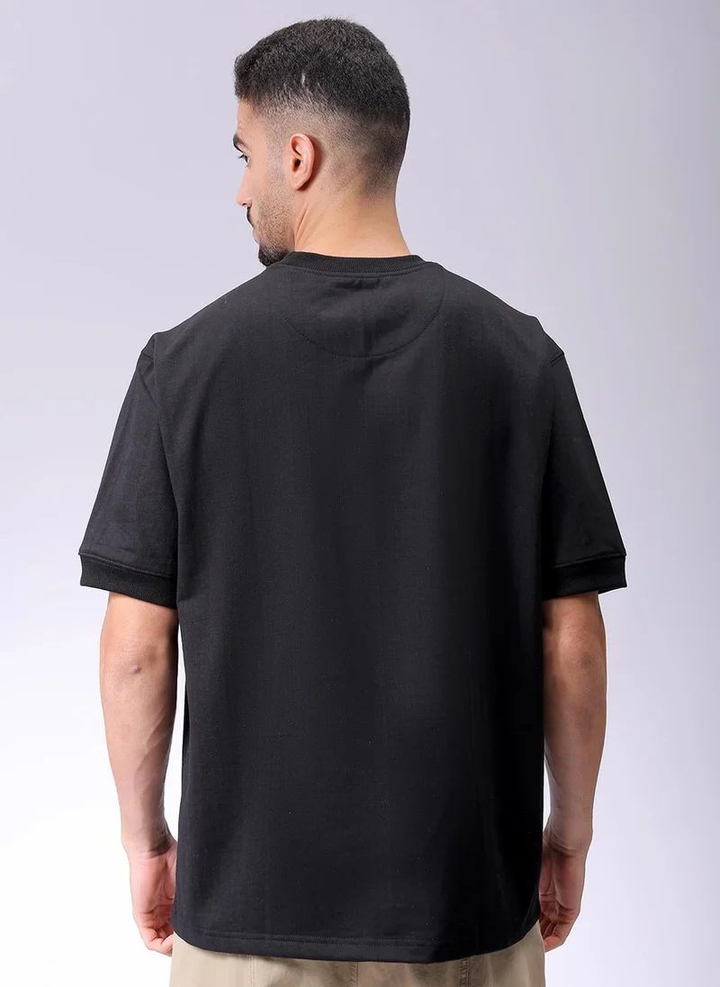 ذا انديان كراج كو Men Oversized Solid Crew Neck Overhead Sweatshirt