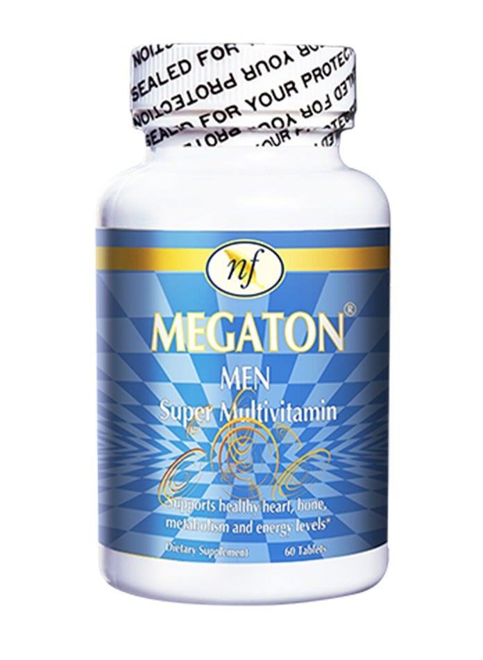 Natural Fervor Megaton Men Super Multivitamin 60 Tablets - Image 1