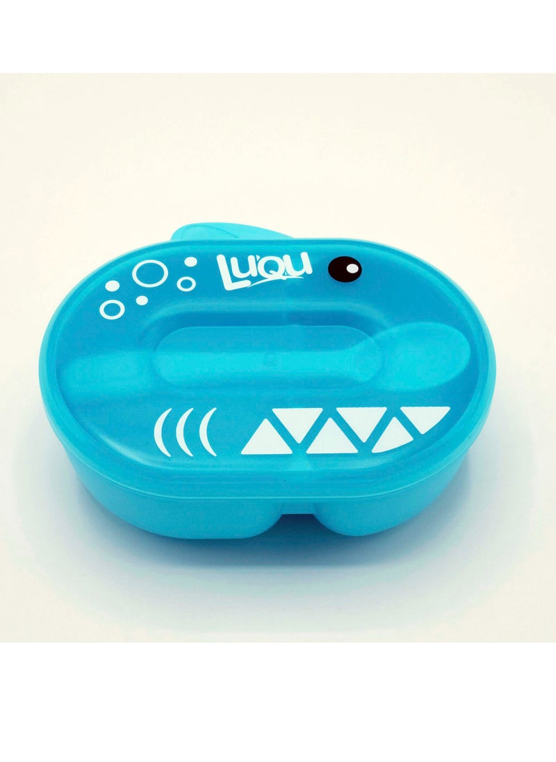 LuQu Feeding Bowl With Spoon-Blue -Pack of 10  - Image 4