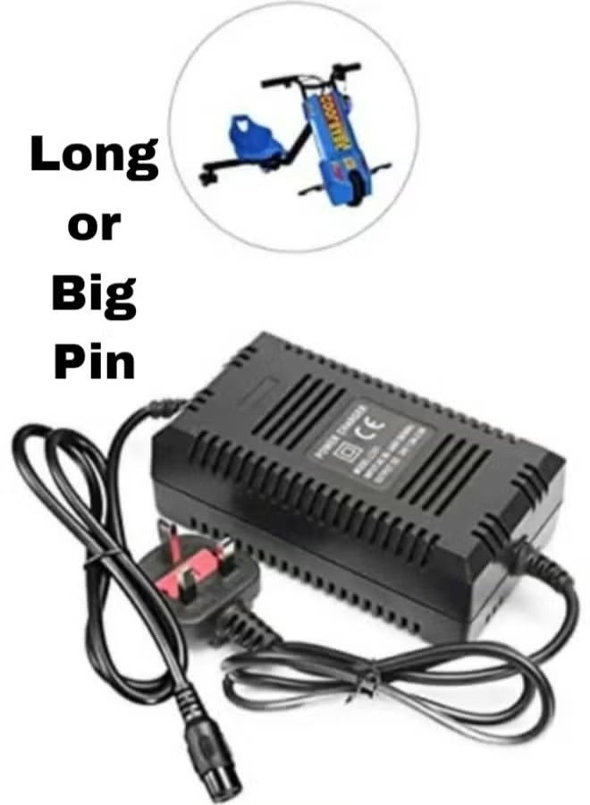 Power Charger for Electric Scooter 24V Three Port Inline Female Connector, Power Supply Adapter for Electric Scooters, Reliable and Efficient Charging Solution.  - Image 1