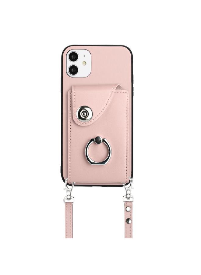 Zaboon Case For iPhone 11 Organ Card Bag Ring Holder Phone Case with Long Lanyard - Image 2