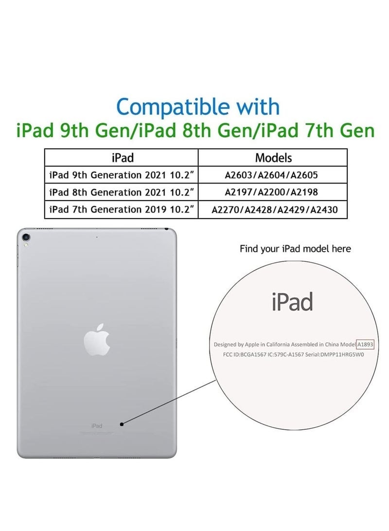 Gravity Case Compatible with iPad 9th Generation 2021/8th Generation 2020/7th Generation 2019, Soft TPU Cover Trifold Stand for iPad 10.2 Inch with Pencil Holder, Auto Wake/Sleep (Rose Gold) - Image 2