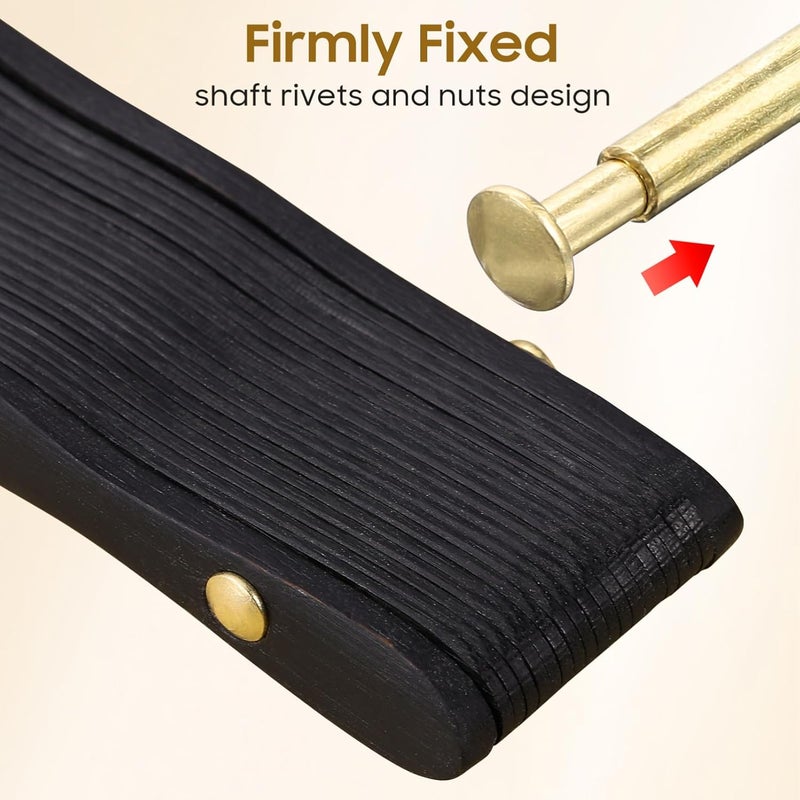 Tehaux Golden Stainless Steel Folding Fan Shaft Rivets and Nuts for Hand Fan Repair 0.82 x 0.19 Inch - Image 4