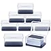 PerKoop 8 Pcs Plastic Card Case Boxes for 162 Pcs Game Cards 3 Decks of Playing Card Clear Plastic Holder Box Organizer for Travel Game 4 7 x 3 3 x 2 5 Inch Cards Not Included - Image 2