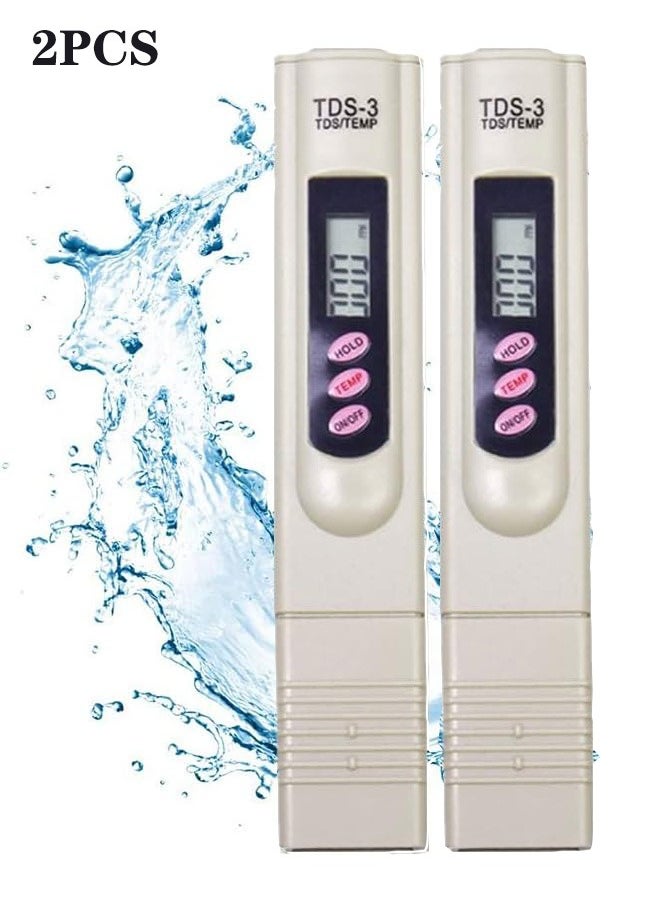 Beauenty TDS Water Quality Tester, Digital LCD TDS Meter Tester Water Testing Pen Purity Filter 0-9990 PPM Temp for Drinking Water, Aquariums and Swimming Pools  - Image 1