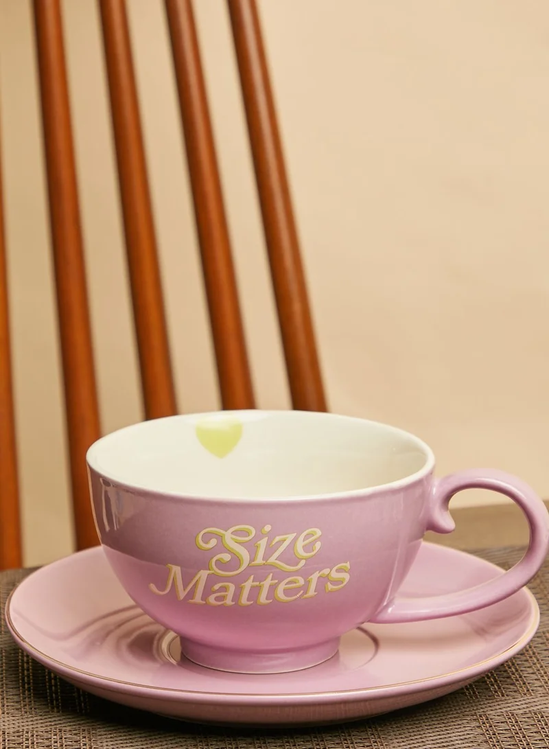 Typo Size Matters Boxed Teacup